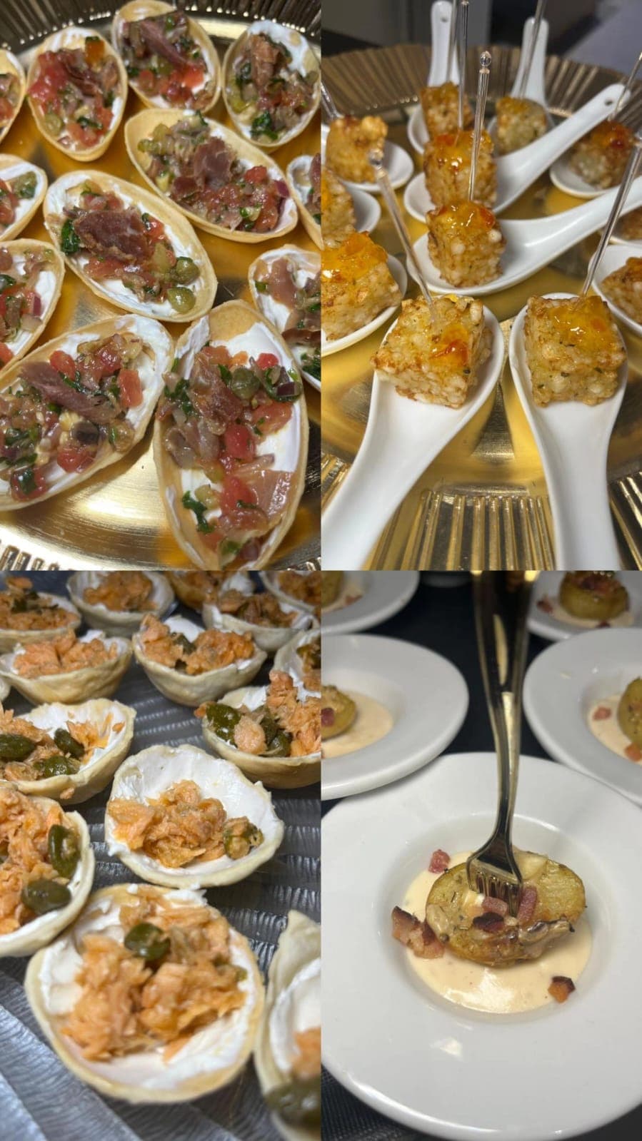 Buffet mix com entradas volantes