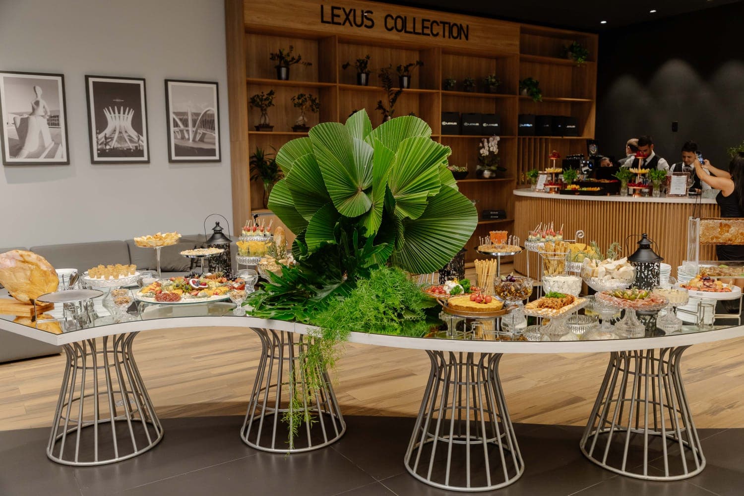 Mesa de frios gourmet sofisticada da Sídina Momentos Gourmet