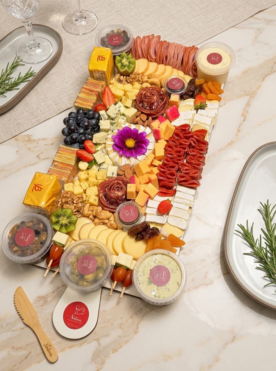 Tábua de Frios — até 7 pessoas da Sídina Momentos Gourmet, com queijos, frios e acompanhamentos